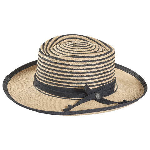 Two-tone raffia hat Petracci