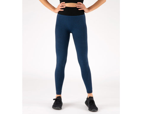 Leggins - Sutton Check Black/Cobalt Heart and Soul
