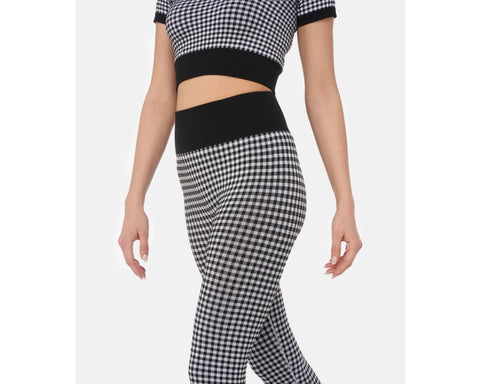 Leggings - Sutton Vichy Black/White Heart and Soul