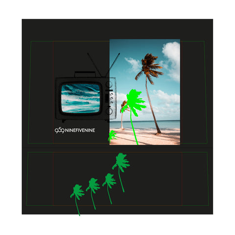 Tote Bag - Print Black 959NINEFIVENINE
