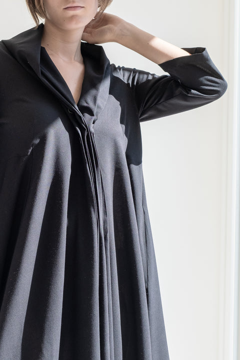 Dress - Accordo in wool gauze fabric Nei Miei Panni