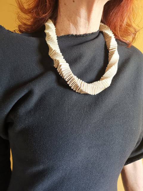 Necklace - Long Beige T.I.N.A there is no alternative