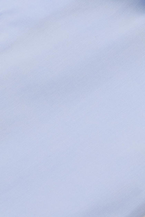 Azure Twill Solid Shirt Cordone 1956