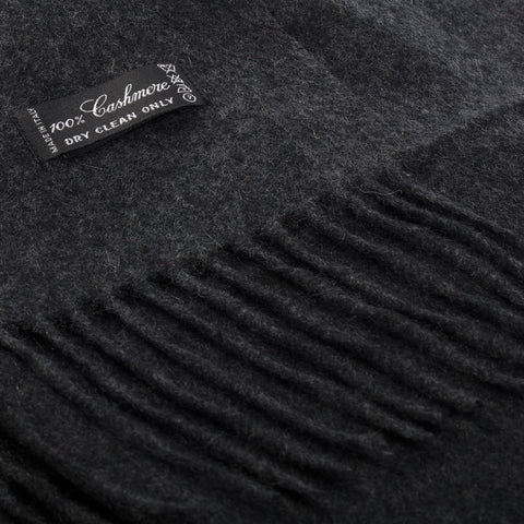 Scarves - Art. Cashmere Scarf Anthrachite Grey Nick Bronson