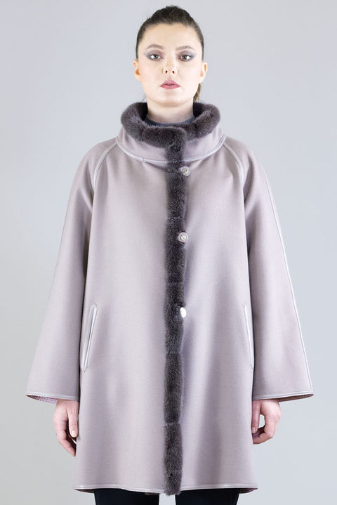 Coat - Art. Cashdouble col. Rosewood Marester