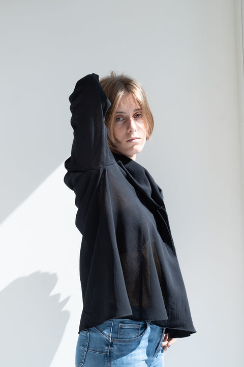 Shirt - Aria in wool gauze fabric Nei Miei Panni