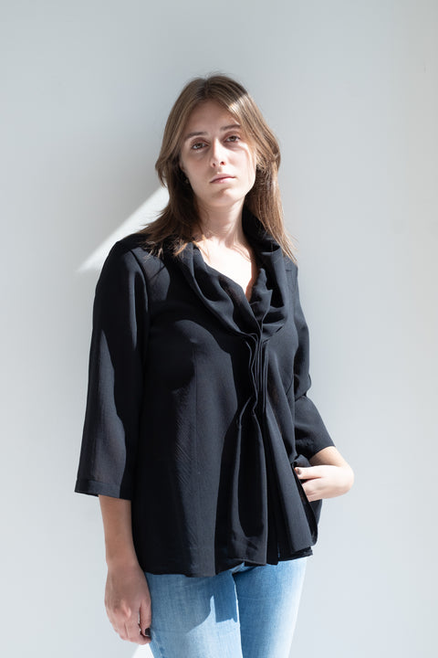 Shirt - Aria in wool gauze fabric Nei Miei Panni