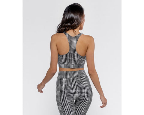 Top - Houndstooth Black/White Heart and Soul