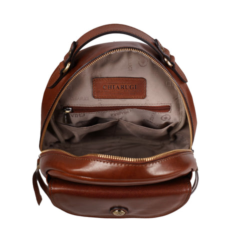WOMAN BACKPACK WITH FRONT POCKET Chiarugi Firenze