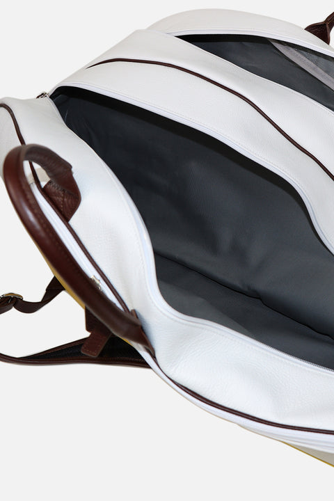 Classic Backpack Tennis Bag - Art. Biancogiallotestamoro Terrida
