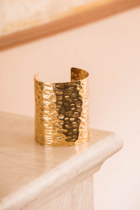 Bracelet - Hammered Brass Lidia Mallia