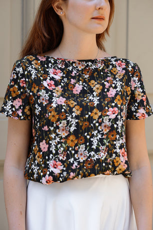 Blouse - Iris Floreale Melania Fumiko