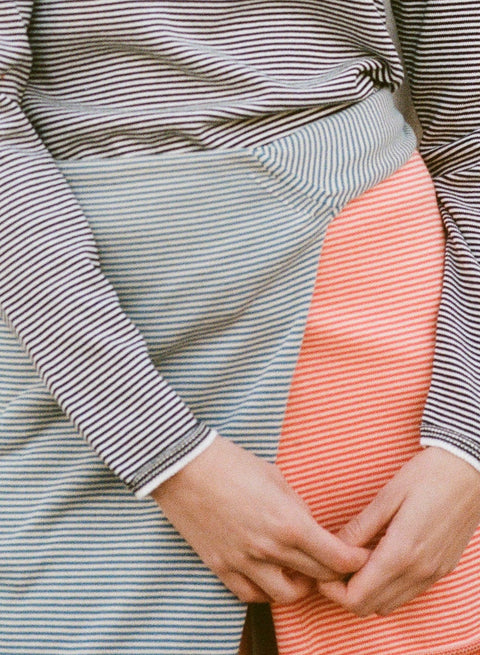 Pima Cotton Striped Crewneck - Lèmme