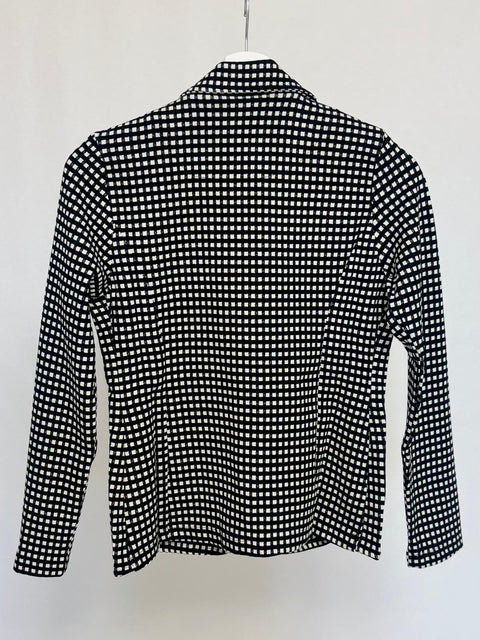 Blazer a quadretti in tessuto elasticizzato SixStop