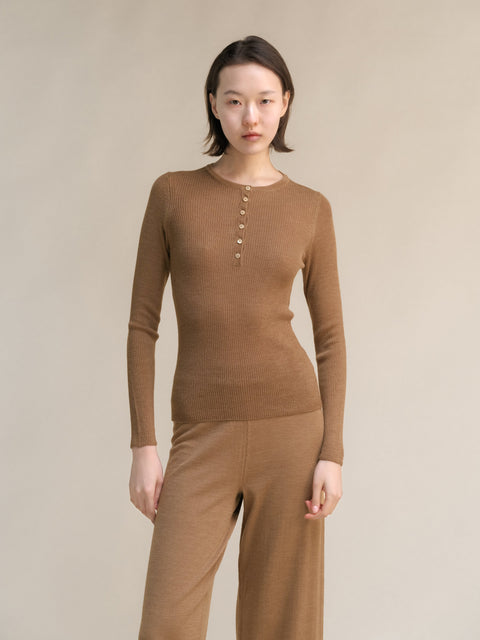 Extra Fine Merino Ribbed Fine Hanley Sweater - Lèmme