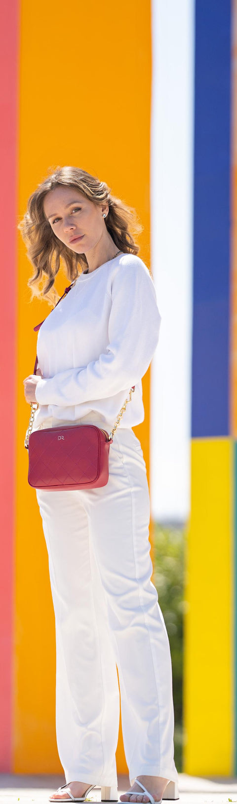 Brick mini leather crossbody bag