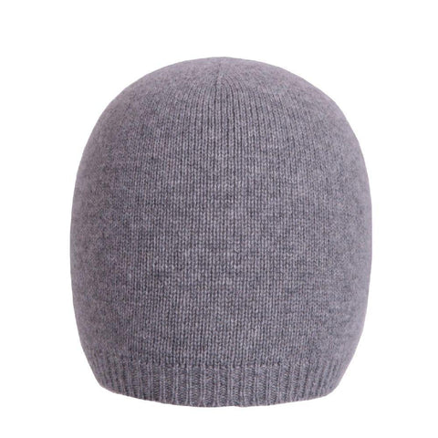 Soft Pure Cashmere Unisex Plain Knit Hat - Due Toscani
