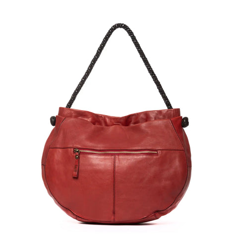 Woven Tote in Washed Garment-Dyed Leather