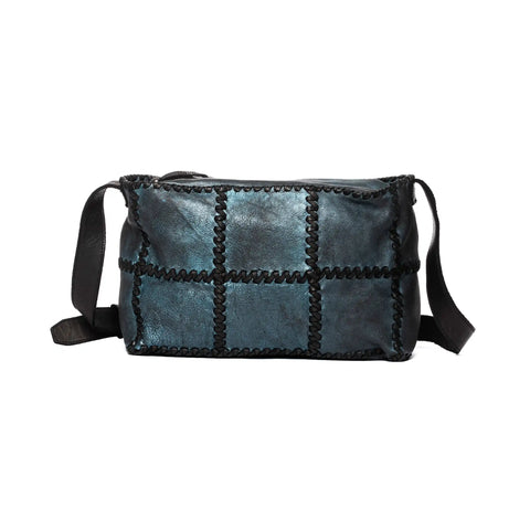Woven Hobo in Washed Garment-Dyed Leather