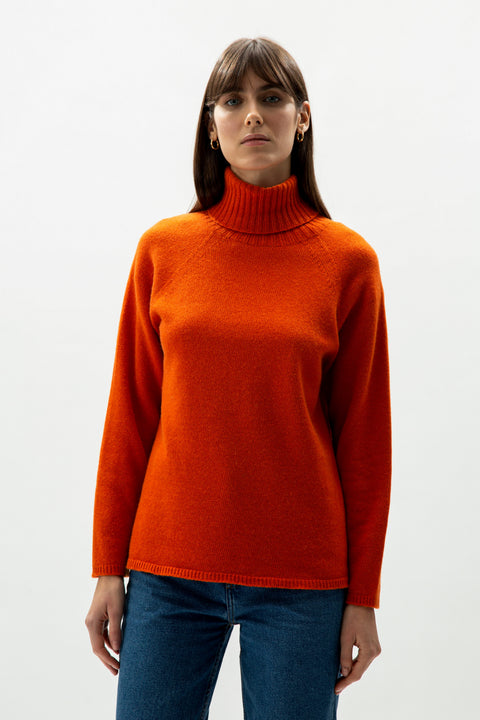 Cashmere Mix Turtleneck Sweater (3D-Knit) - Lèmme