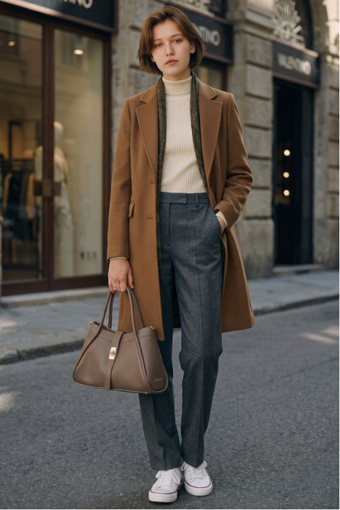 Vela Small Dollaro Leather Handbag - PULICATI / CIVICO 93