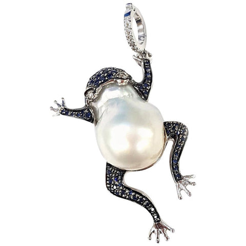 Jewelry - Pearl pendant with toad Fancs-V