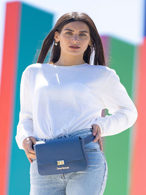 Alma leather belt bag