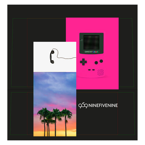 Shopping Bag -  Print Black 959NINEFIVENINE
