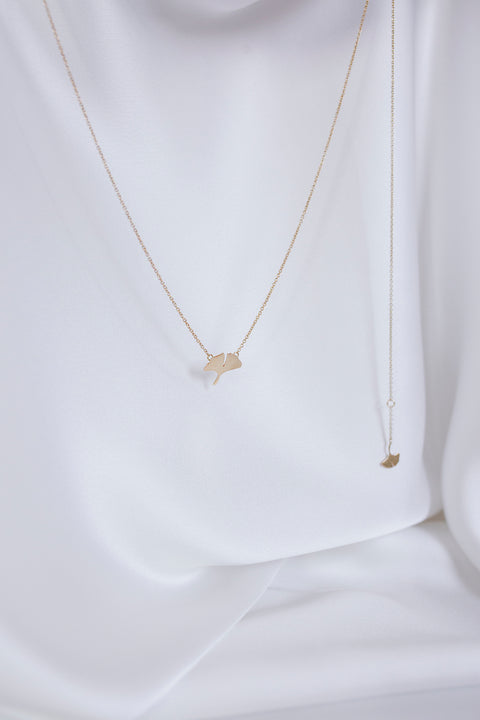 Necklace - Art. Ginkgo 9kt Melania Fumiko