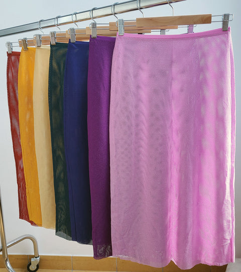 Skirt - Longuette Sparkiling Net Edelvissa