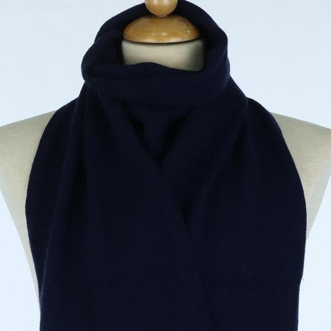 Unisex smooth recycled cashmere scarf, 25x160 cm - Due Toscani