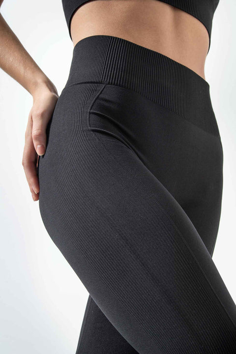 Women's Ribbed Sports Leggings Ilena - art. 602
