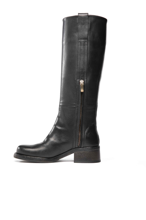 Over-the-knee calf leather boots - art. 21395