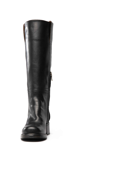 Over-the-knee calf leather boots - art. 21395