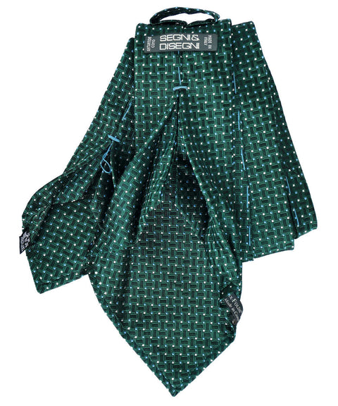 Emerald Jacquard Woven Silk Tie