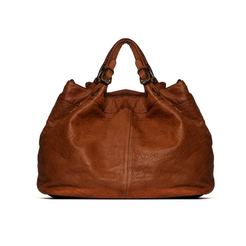 Woven Tote in Vegetable-Tanned Garment-Dyed Leather