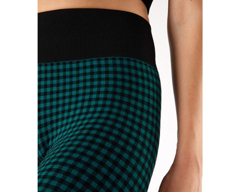 Leggings - Sutton Check Black/Teal Heart and Soul