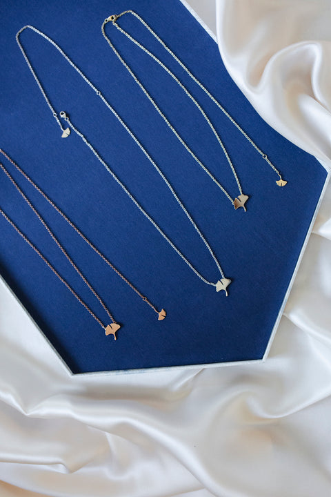 Necklace - Art. Ginkgo 9kt Melania Fumiko