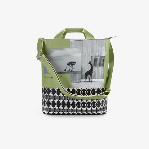 Tote Bag -  Print Green 959NINEFIVENINE