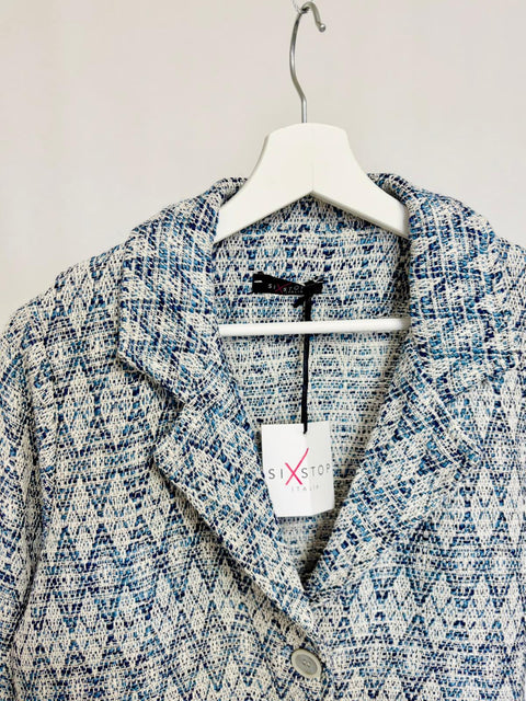 Blazer con fantasia geometrica SixStop