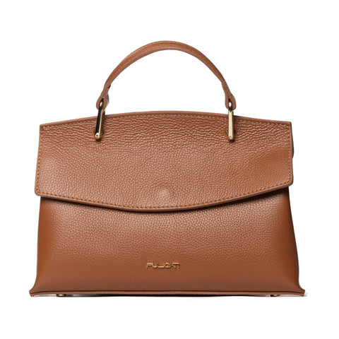Small Satchel in Pebbled (Dollaro) Leather