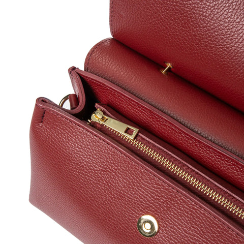 Small Satchel in Pebbled (Dollaro) Leather