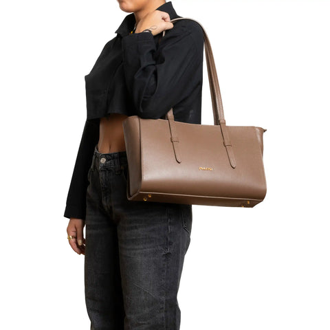 Tote Bag in Pebbled Leather