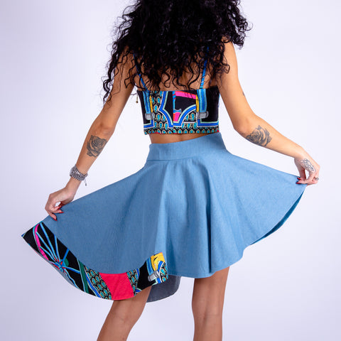 Skirt - Denim Silvia Serafini