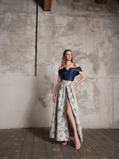 Top - Mikado Blue Roberta Longo