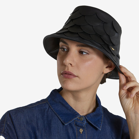 Hat - Nappa Leather Bucket Axis