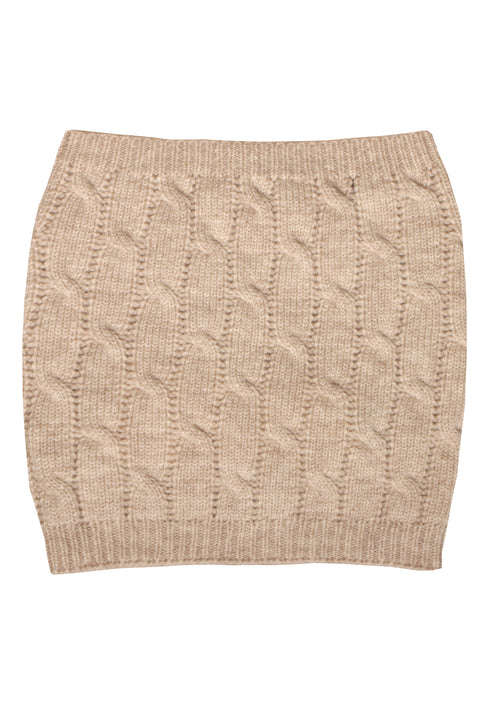 Cable Neck Warmer - Pure Wool Carded Maglificio Verona