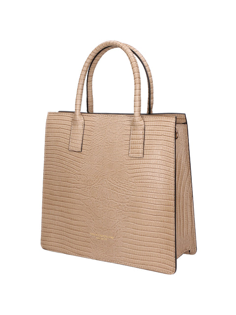 handbag viola castellani women Genuine Leather  Taupe Chiaro - Viola Castellani