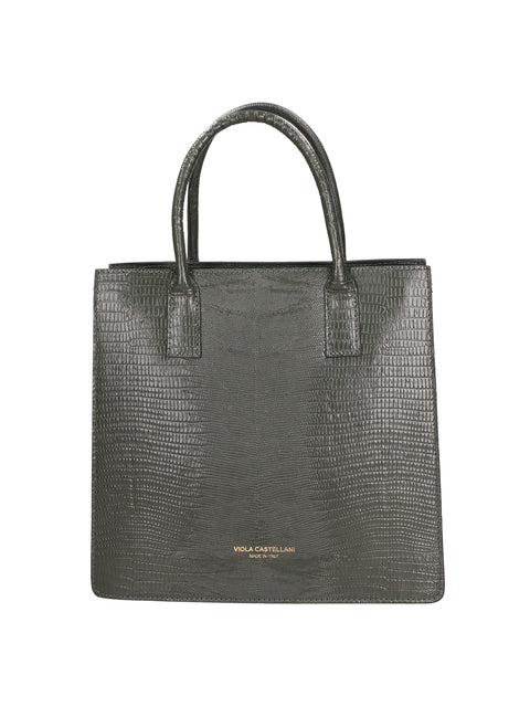 handbag viola castellani women Genuine Leather  Verde Scuro - Viola Castellani
