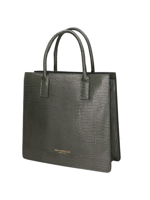 handbag viola castellani women Genuine Leather  Verde Scuro - Viola Castellani